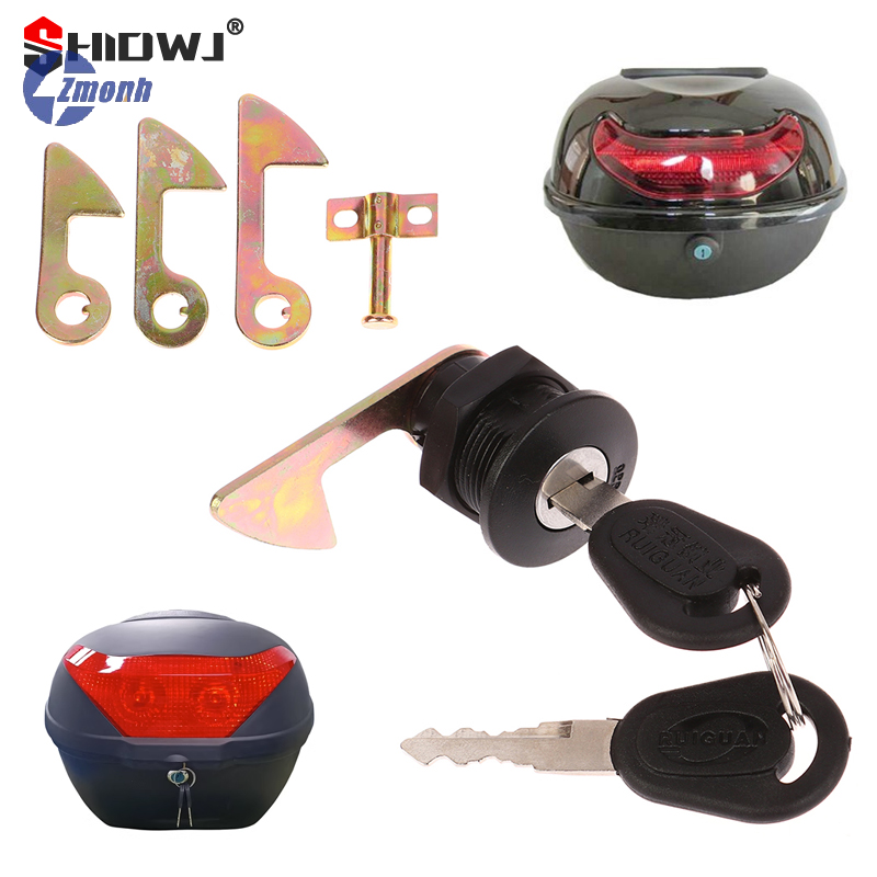 Motorcycle Gear Wall Mount - New！1Set (1 Lock+2 Keys+4 Metal hook)