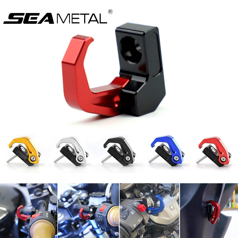 Motorcycle Gear Wall Mount - SEAMETAL Motorcycle Helment Storage Hook Aluminum