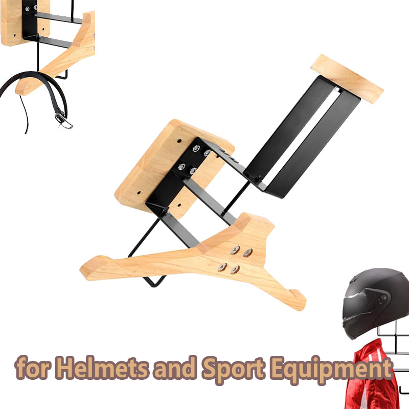 Wood Motorcycle Helmet Holder  - Motorcycle Gear Wall Mount recensione e prezzo