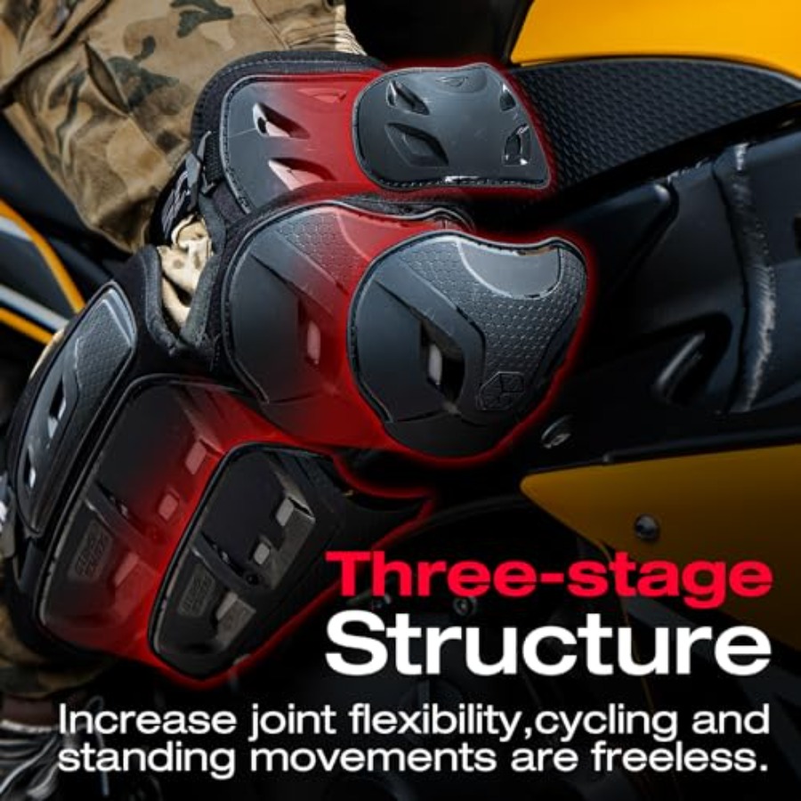 Motorcycle Knee Pads for Men - - Motorcycle Gear Levels recensione e prezzo