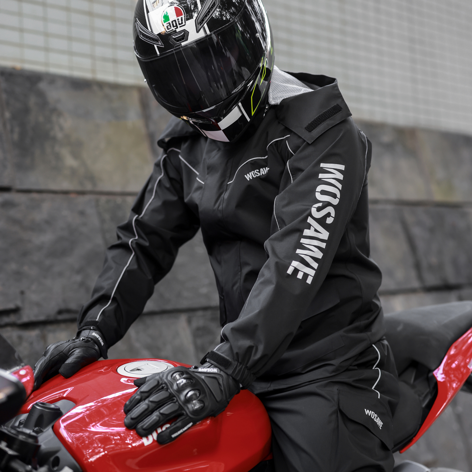 WOSAWE Motorcycle Raincoat Men - Motorcycle Rain Suit recensione e prezzo