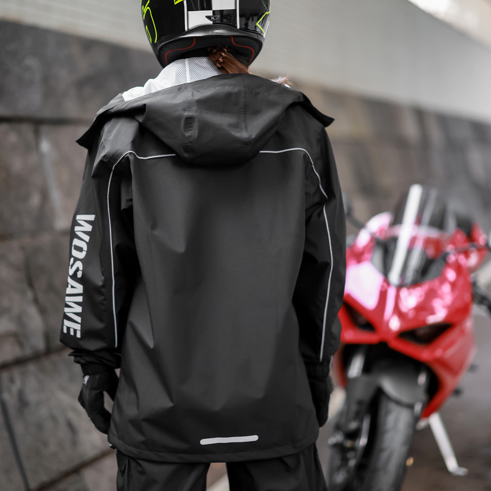 WOSAWE Motorcycle Raincoat Men - Motorcycle Rain Suit recensione e prezzo