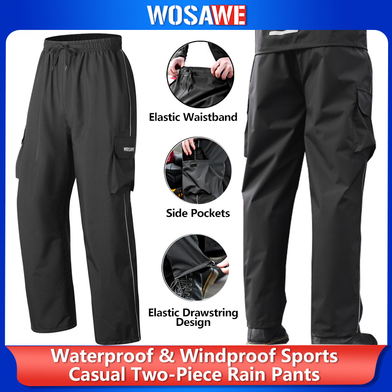 WOSAWE Motorcycle Rain Pants R - Motorcycle Rain Suit recensione e prezzo