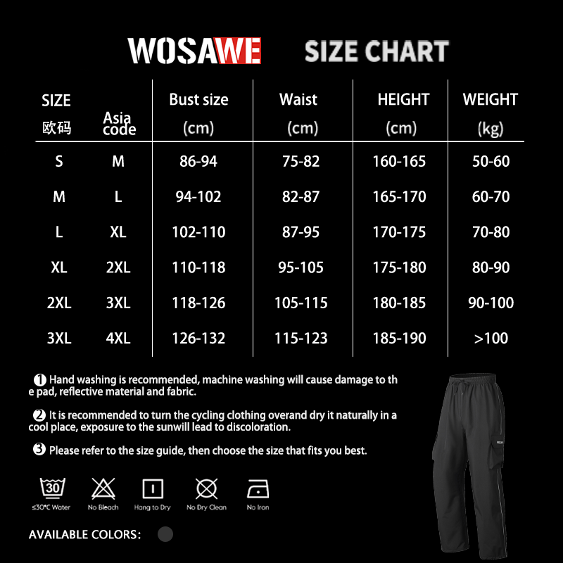 WOSAWE Motorcycle Rain Pants R - Motorcycle Rain Suit recensione e prezzo