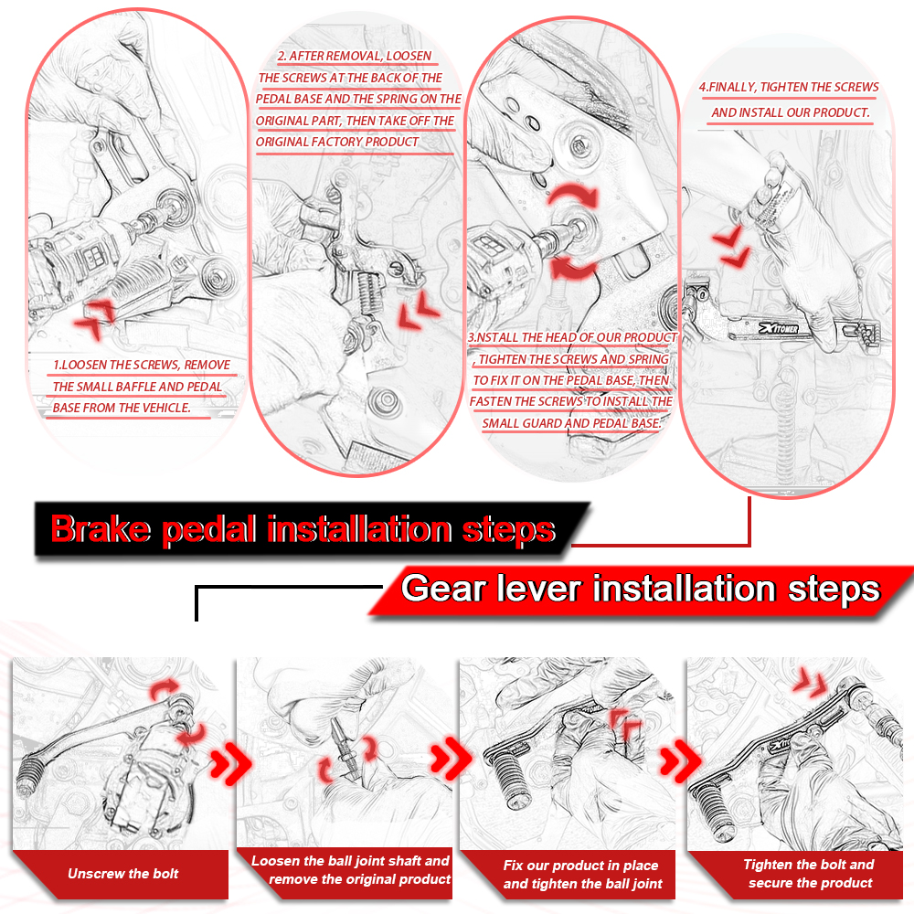 Motorcycle Gear Shifter Shift  - Motorcycle Gear Pedal recensione e prezzo