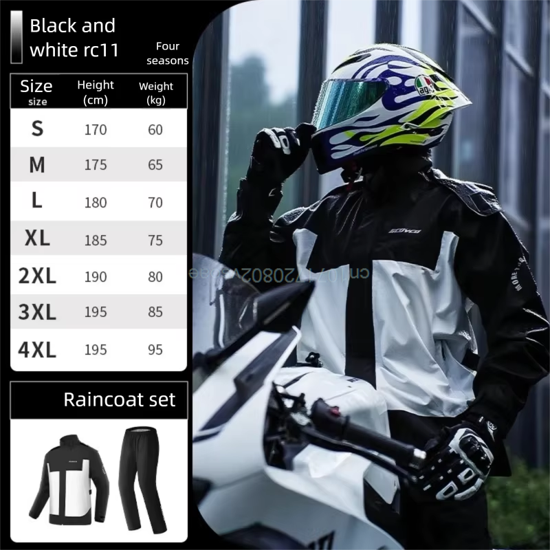 SCOYCO Motorcycle Split Single - Motorcycle Rain Suit recensione e prezzo