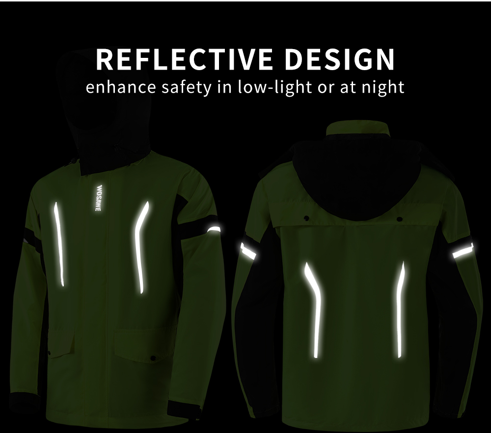 WOSAWE Motorcycle Raincoat Men - Motorcycle Rain Suit recensione e prezzo